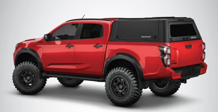 Isuzu D-Max N60 rouge avec hardtop RSI SMARTCAP EVOa Adventure - Évasion assurée