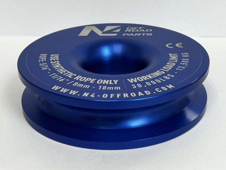 Anneau de mouflage bleu N4 offroad pour corde de 8 à 18mm