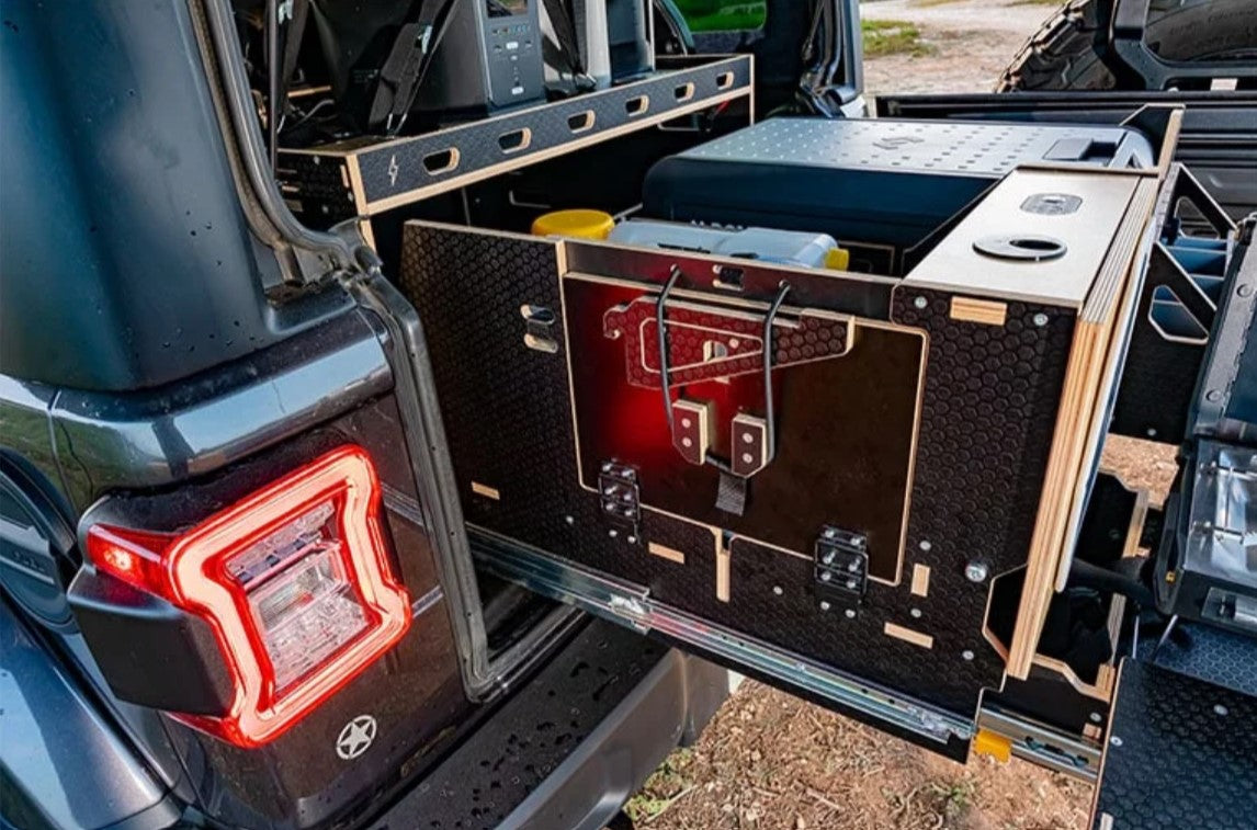 Box aménagée pour Jeep Wranger JL