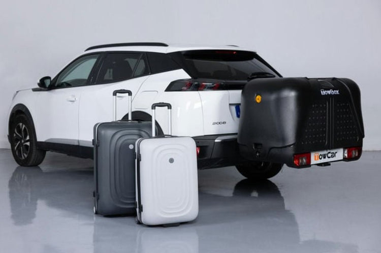 Porte-bagages sur attelage 390L  Coffre de transport arrière Towbox