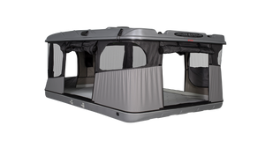 Tente de toit James baroud grise modèle GRAND RAID EVO avec logo James Baroud
