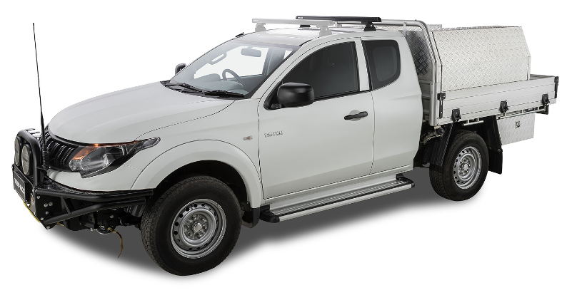 Barre de Toit Robuste pour Mitsubishi L200 Triton - Accessoire Auto Rhinorack, Modèle 2015 et Ultérieur