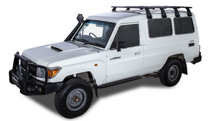 Optimisez le Chargement de votre Toyota Land Cruiser 78 avec le Kit Rhinorack de Barres de Toit