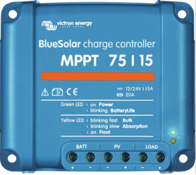 régulateur de charge victron bleu