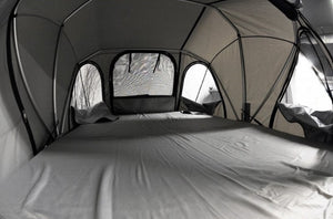 intérieur de la tente de toit james baroud grise