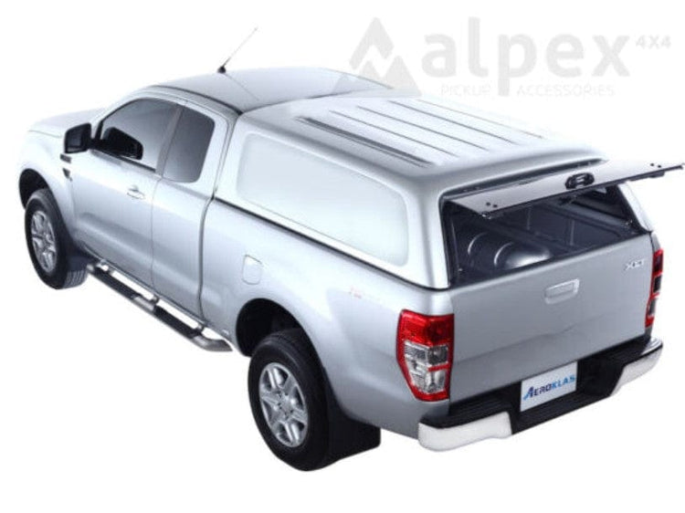 Aeroklas Hardtop - Commercial - Ford Ranger Extra-Cab - 2012-2022 Bleue - PN3F1 / Sans Fermeture Centralisée