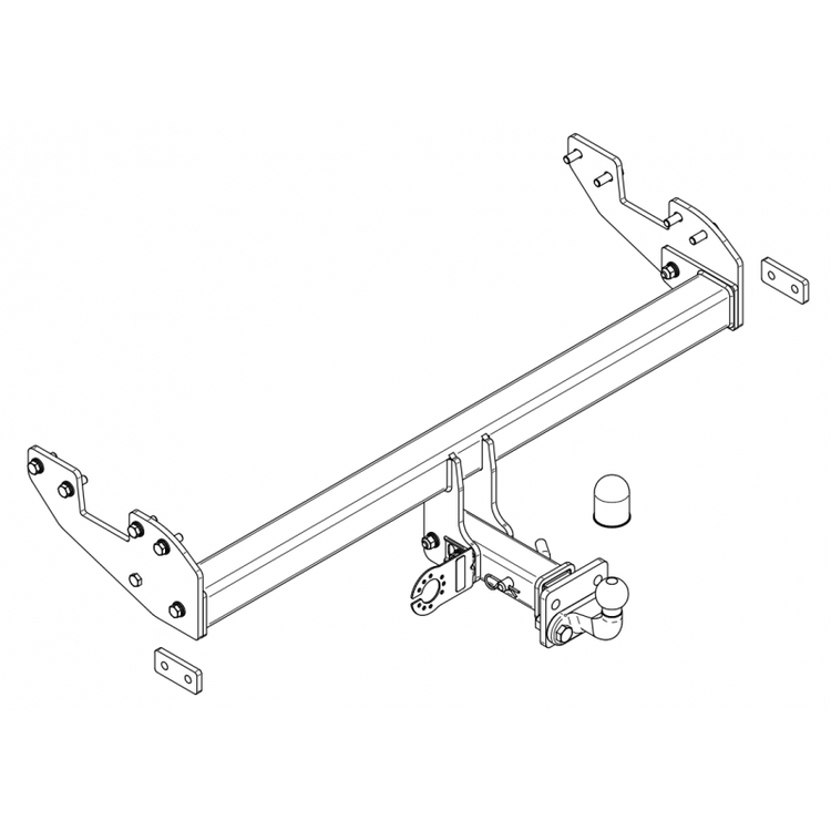 Attelage arrière homologué Rockalu pour Ford Ranger 2011-2022