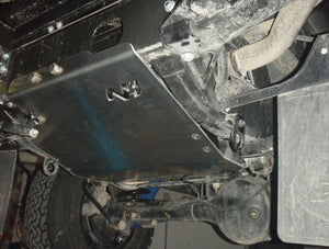 protection alu de réservoir N4 fixé sous un véhicule