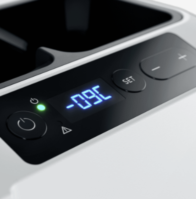 écran lumineux de contrôle de la température d'un frigo 4X4