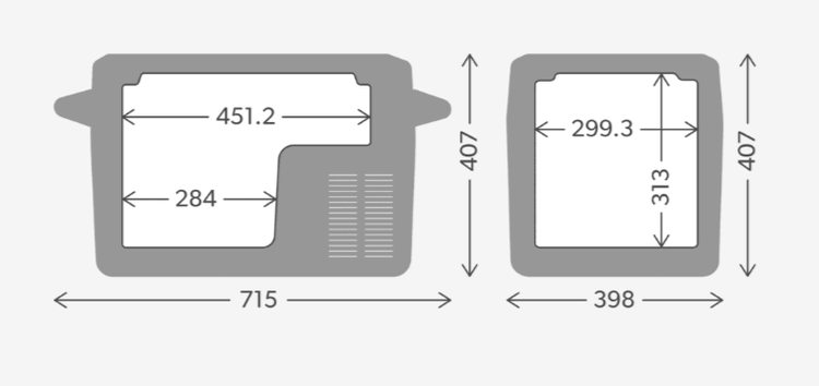 Frigo/glacière Dometic à compresseur - 34L - CFF - (12/24 100-240V)