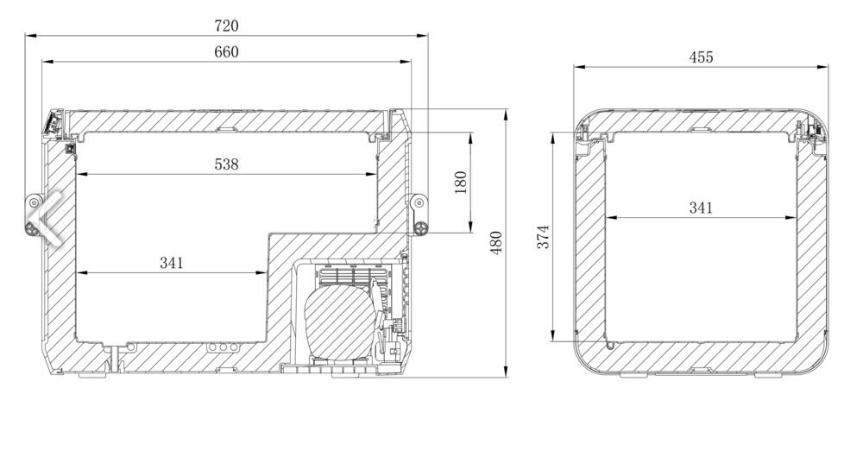 Frigo/glacière Dometic à compresseur - 55L - CFX3 - (12/24 100-240V)