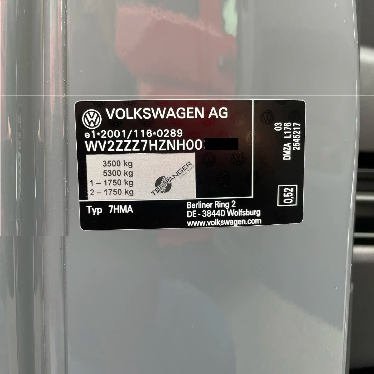Rapport sur l'Augmentation du PTAC à 3500kg | VW T5 & T6 & T6.1