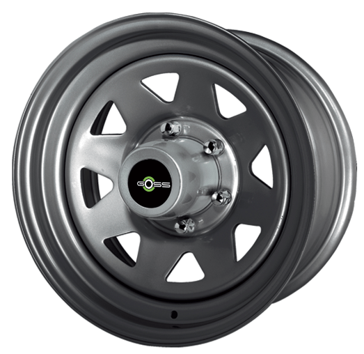 Jante GOSS triangular grise 7x16 5x150 ET5 CB113 - Toyota HZJ 78/79