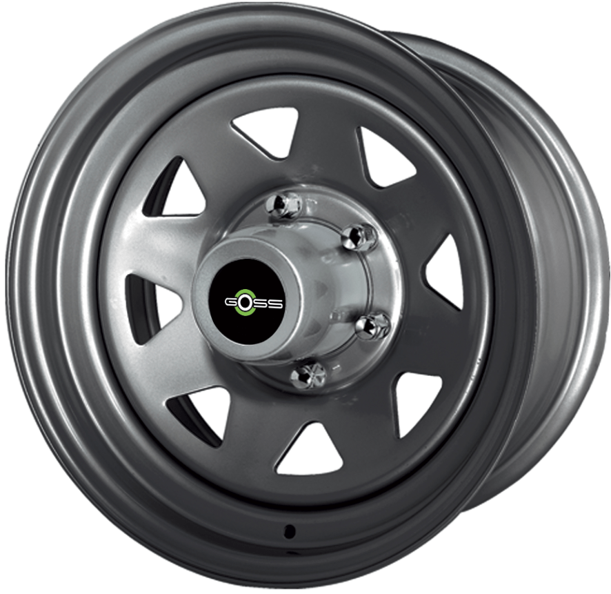 Jante GOSS Triangular grise 7x16 5x165.1 ET11 CB125 - Land Rover Defender