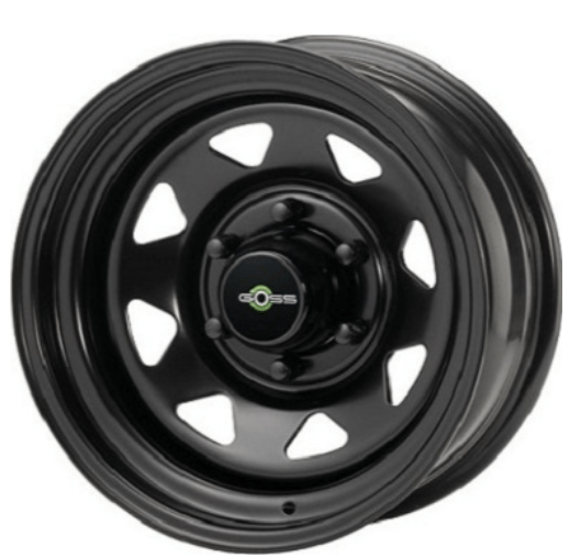 Jante GOSS triangular noire 7x16 6x139.7 ET13 CB110 - Nissan Navara D22