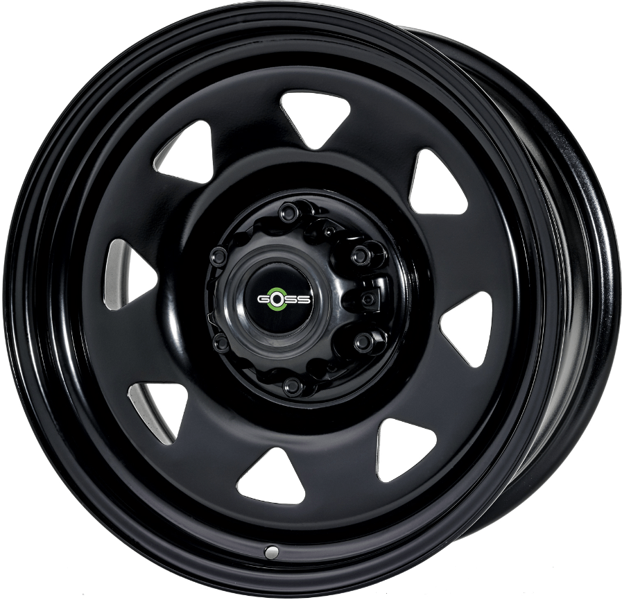 Jante GOSS Triangular noire II (taille au choix) - Toyota Hilux Revo 7x17" - 6x139.7- ET20 - CB106.1