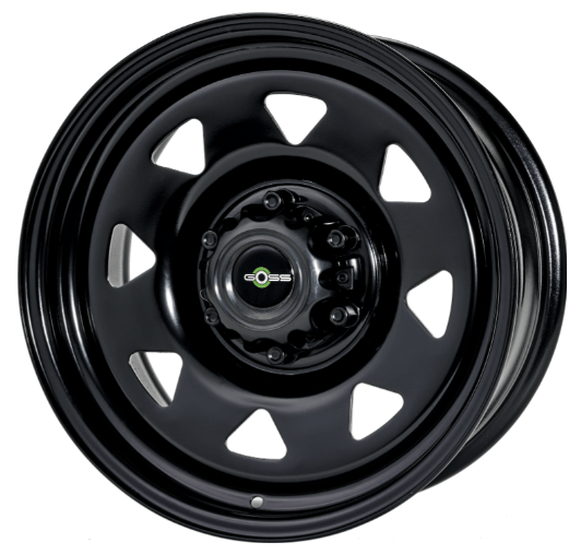 Jante GOSS Triangular Noire II (taille au choix) - Volkswagen Amarok 2011+ 2.0L 7x16" - 5x120 - ET28 - CB65.1