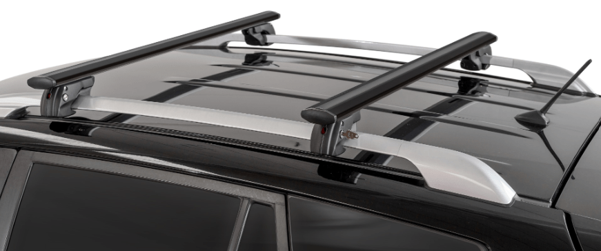 Kit 2 barres de toit Menabo "Jackson" sur barres origine - Toyota FJ Cruiser Noires