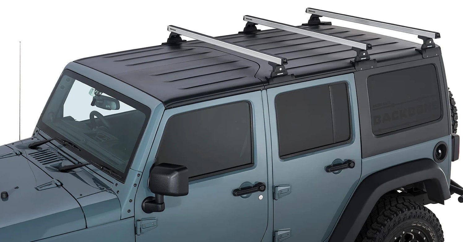 Kit barres de toit RHINORACK - Jeep Wrangler JK - système backbone