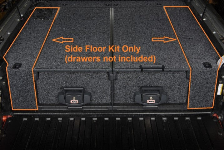 kit tiroirs arb avec les finition sur les côtés surlignés en orange