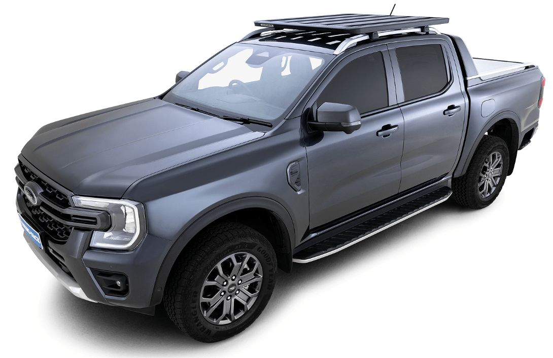 Kit galerie de toit Rhinorack sur barres d'origine - Ford Ranger Double cabine 2023+