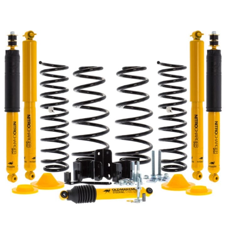 Kit suspension OME - Mitsubishi Pajero 2000+ Court (SWB) V6 Essence / 75kg - pare-chocs acier / 100kg