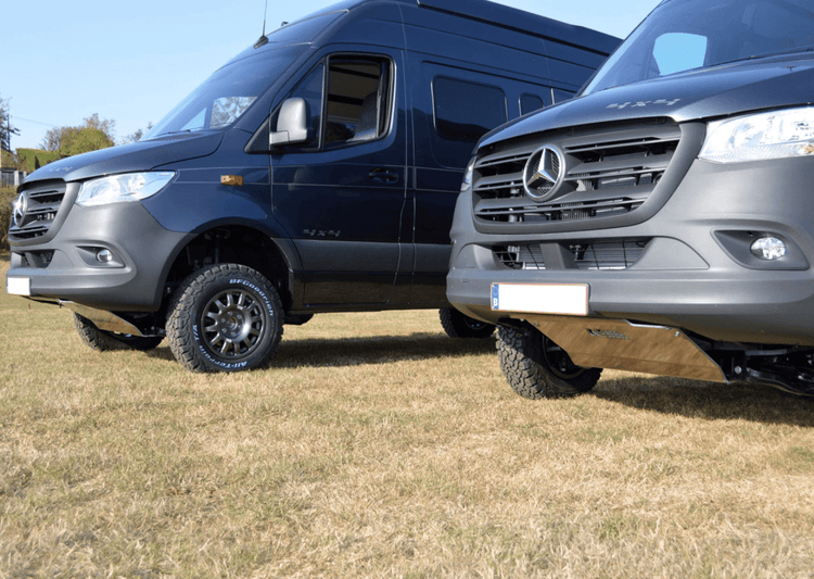 Ski de protection / Blindage avant N4 - Aluminium 8mm - Mercedes Sprinter 2006+