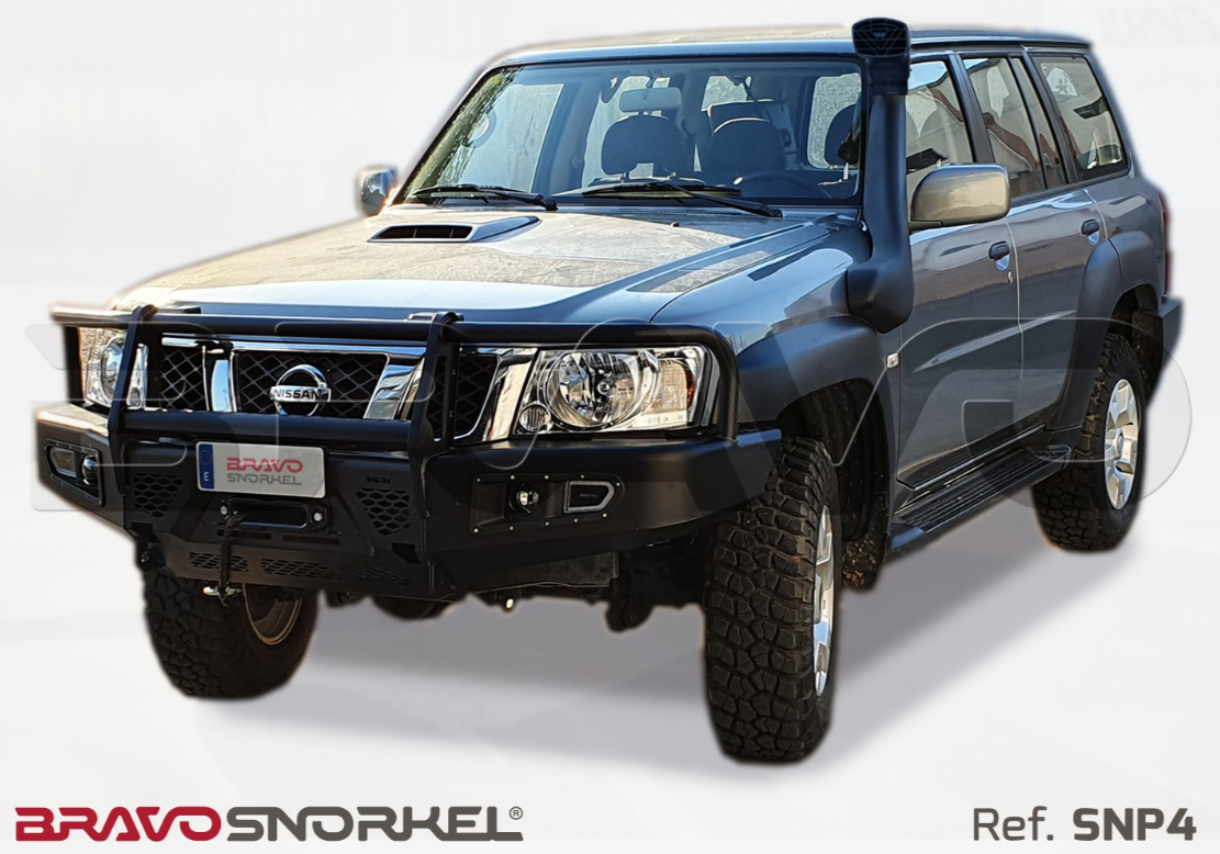 nissan patrol y61 équipé d'un snorkel Bravo SNP4