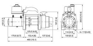 Treuil 4x4 COME UP DV 6 12V - câble acier