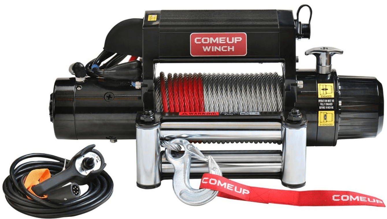 Treuil 4x4 COME UP DV9I 12V 4 082kg- Câble acier