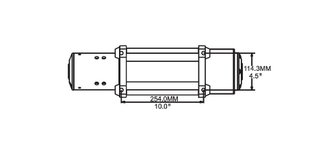 Treuil T-max 4x4 EW-9500 12V 4305kg - câble acier