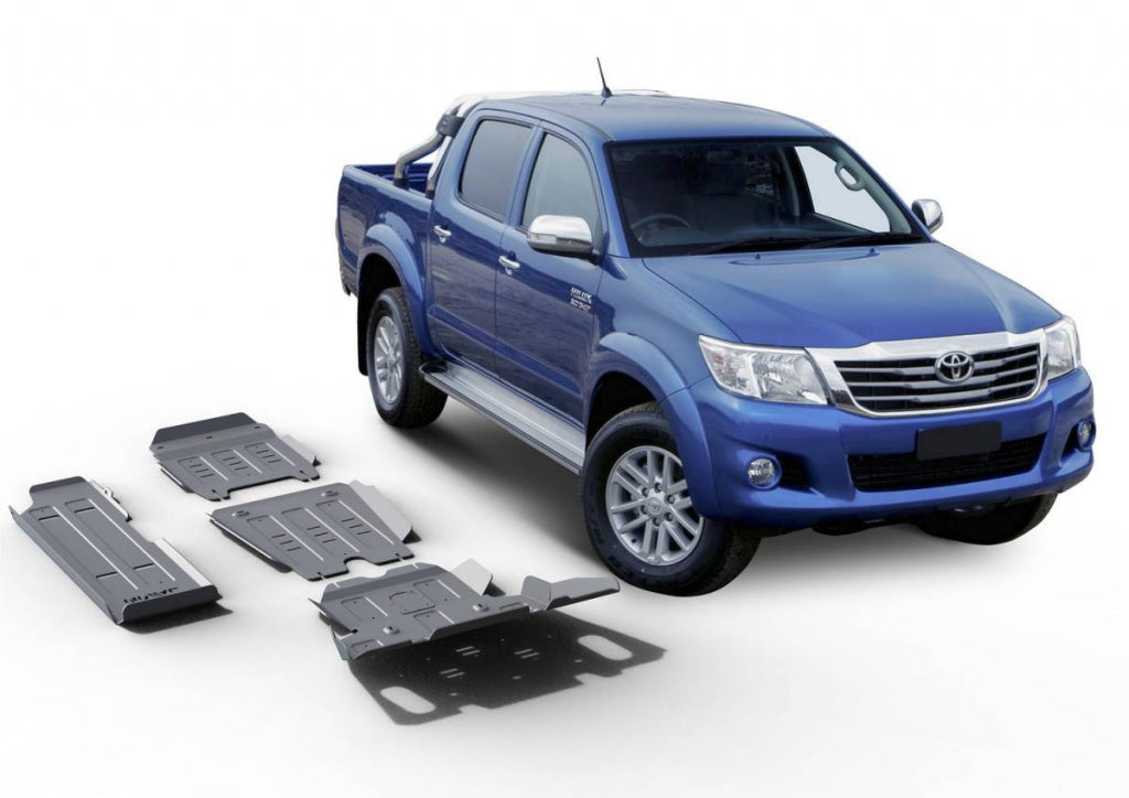 Kit de 4x Blindages Aluminium RIVAL - Toyota Hilux Vigo 2007 à 2015 - 6mm