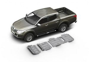 4 blindages Rival aluminium pour Mitsubishi L200 2015+