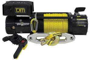 Treuil TJM Torq Winch Synthetique avec telecommande Jaune