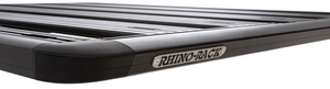 Galerie de toit noire avec étiquette en aluminium rhinorack