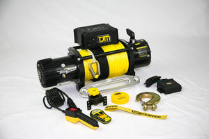 Treuil TJM Torq Winch Synthetique avec telecommande Jaune