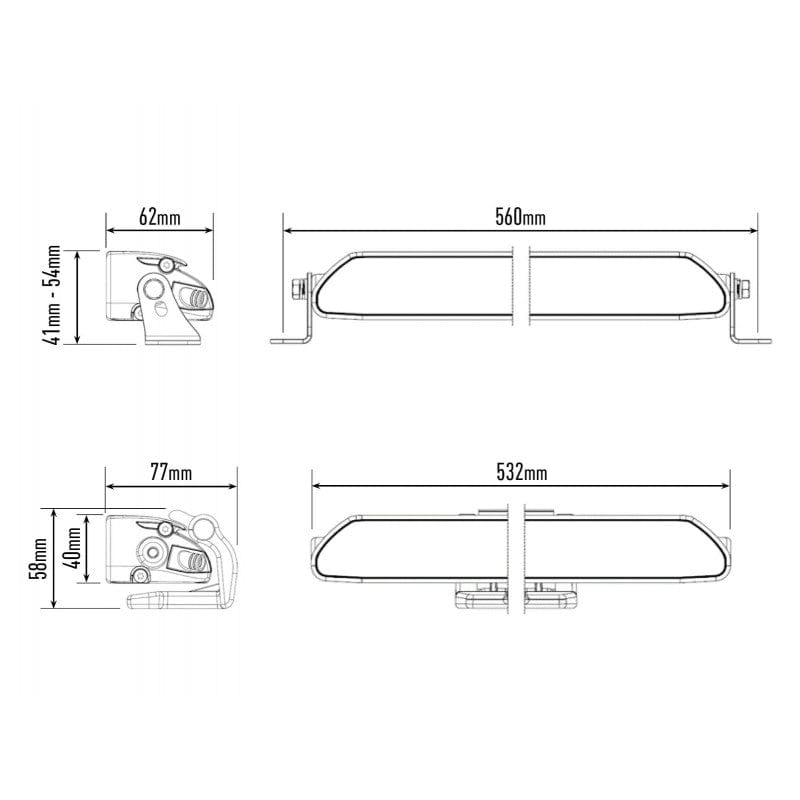 Barre 18 LED - Lazer Linear 18 - Homologué CE