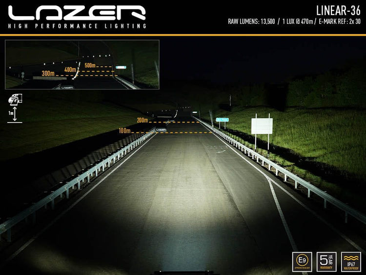 Barre LED Lazer Linear 36 - Homologué CE