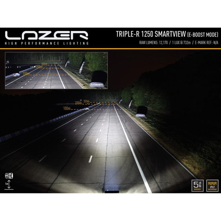 Barre LED Lazer - Triple R 1250 SMARTVIEW - 12 LEDS - Homologuée CE