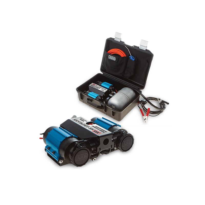 Compresseur double ARB 12v 174L/min - malette avec reserve 4L 12V