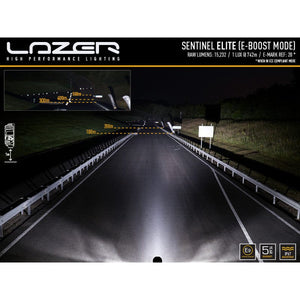 Feu Lazer 24 LED avec feux positions - Sentinel 9" noir - Homologuée CEE