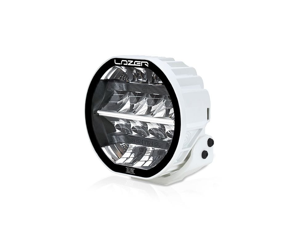 Feux LED Lazer Sentinel 7" Blanc Elite avec feux de position - Homologuée CE