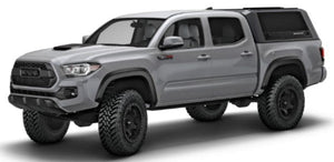 Hardtop RSI EVO Sport - Toyota Tacoma 2016 à 2020 - Benne Courte - Double Cabine - Noir Mat