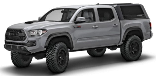 Hardtop RSI EVO Sport - Toyota Tacoma 2016 à 2020 - Benne Standard - Double Cabine - Noir Mat