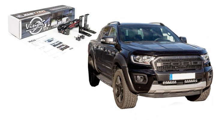 Kit 2 barres LED Vision-X dans pare-chocs (XPR-6E) - Ford Ranger 2019+