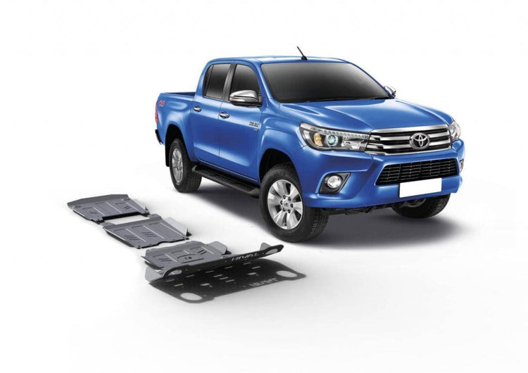 Kit 3 Blindages Aluminium 6mm - Toyota Hilux 2015-2019