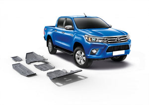 Kit 4 Blindages Aluminium 6mm (AdBlue inclus) - Toyota Hilux 2016+