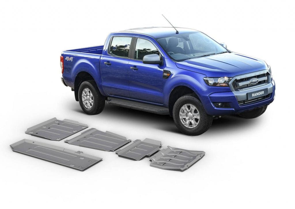 Kit 5 Blindages Aluminium RIVAL - 6mm - Ford Ranger 2012+