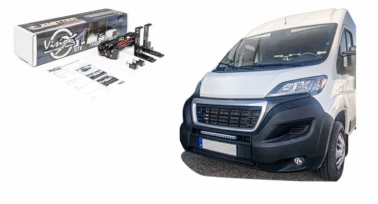 Kit barre LED Vision-X pour Fiat Ducato 2014+ avec intégration calandre