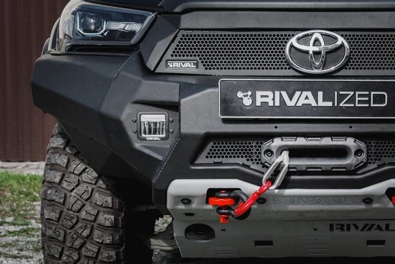 Pare-chocs avant Rival Aluminium - sans LED - Toyota Hilux Revo 2021+